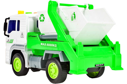 Camion interactiv pentru Ecologizare idealSTORE, Dimensiuni 18 x 10 x 11 cm, Echipat cu un container functional ce ofera ore de distractie, Ideal pentru curatenie