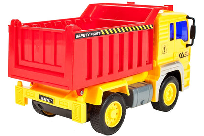 Camion Interactiv cu Basculare IDL Best Wenyi, Scara 1:20, Dimensiuni 17.5 x 9.5 x 11 cm, Jucaria este fabricata din plastic de cea mai inalta calitate, reflecta intr-un detaliu mic vehiculul original, Va oferi ore de distractie creativa