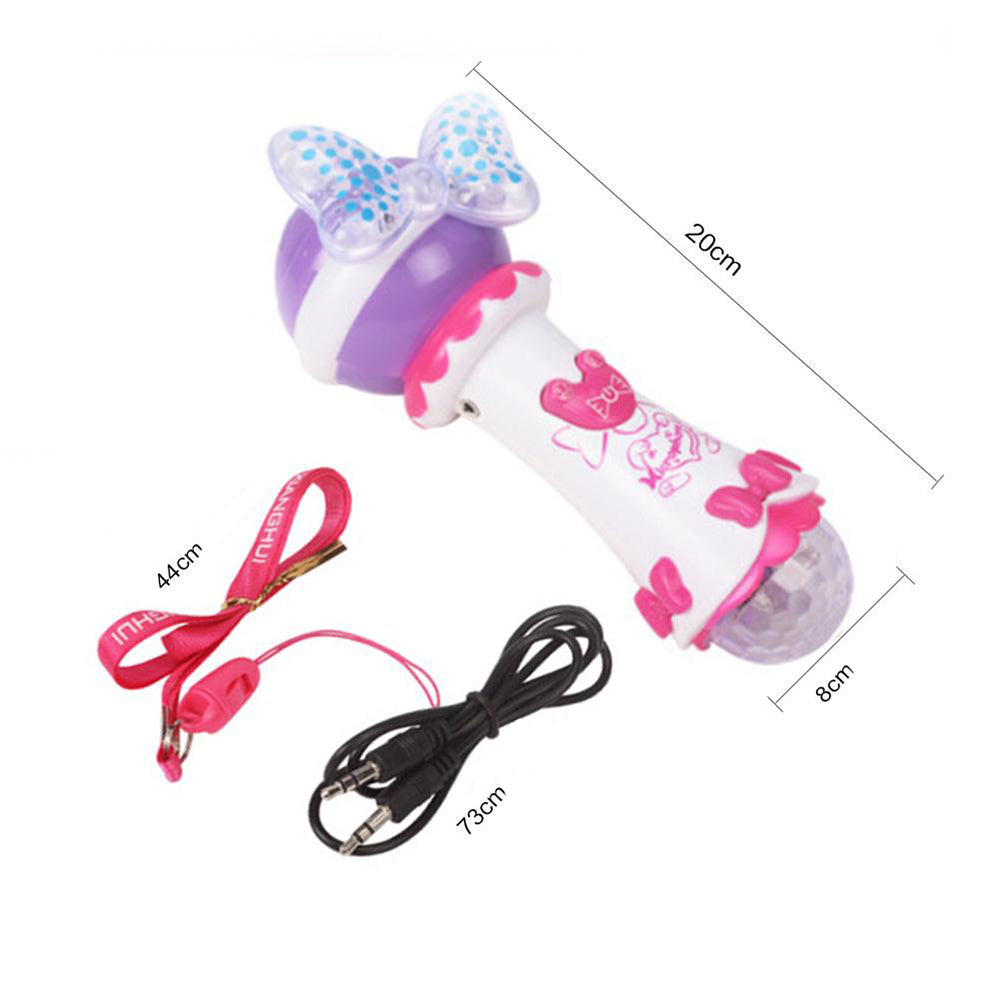 Microfon de Jucarie idealSTORE, MAGICAL Minnie Song, Echipat cu butoane functionale ce garanteaza distractia, Efectele de iluminare ale microfonului vor adauga un plus de bucurie, Culorile atractive stimuleaza perceptia