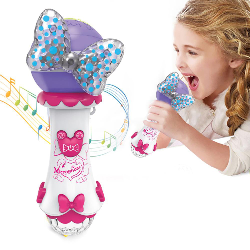Microfon de Jucarie idealSTORE, MAGICAL Minnie Song, Echipat cu butoane functionale ce garanteaza distractia, Efectele de iluminare ale microfonului vor adauga un plus de bucurie, Culorile atractive stimuleaza perceptia