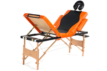 Masa de Masaj idealStore BodyFit Slim Extra 4, Pliabila, din Piele Ecologica, Reglaj pe Inaltime, saltea din Spuma Moale