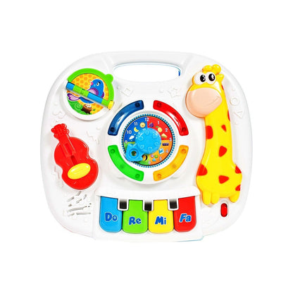 Centru de activitati interactiv Masuta Jucausa, Model cu diferite accesorii simbolice, Efecte luminoase si sonore ce au un impact pozitiv asupra dezvoltarii cognitive a copilului, Multicolora