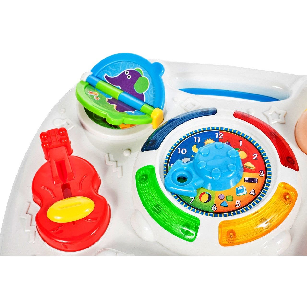 Centru de activitati interactiv Masuta Jucausa, Model cu diferite accesorii simbolice, Efecte luminoase si sonore ce au un impact pozitiv asupra dezvoltarii cognitive a copilului, Multicolora