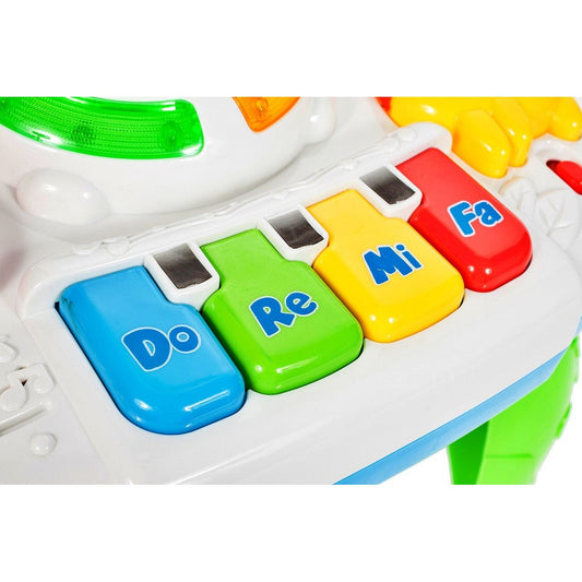 Centru de activitati interactiv Masuta Jucausa, Model cu diferite accesorii simbolice, Efecte luminoase si sonore ce au un impact pozitiv asupra dezvoltarii cognitive a copilului, Multicolora