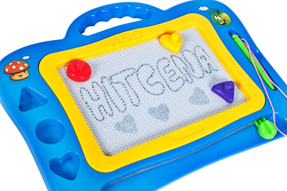 Tabla magnetica idealSTORE Funny Cat, Dimensiuni 29 x 22 cm, Suprafata desen 11 x 7 cm, Dezvolta creativitatea, si incurajeaza scrierea