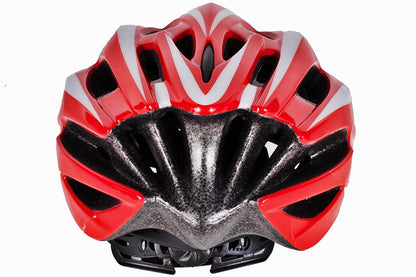 Casca Ciclism IDL, SPORTING FAST RIDER, TEHNOLOGIA Double-shell ce asigura Durabilitate si Siguranta, Echipata cu 26 de ORIFICII de ventilatie pentru o respiratie corecta a scalpului, Pariati pe confort si bucurati-va de plimbari indraznete, Rosu-Negru