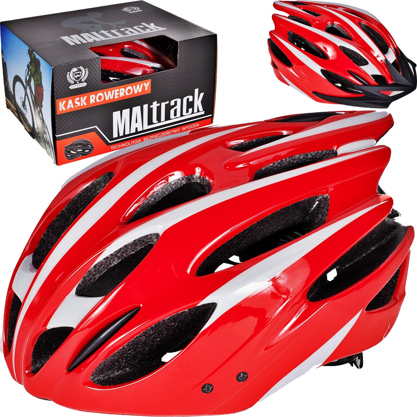 Casca Ciclism IDL, SPORTING FAST RIDER, TEHNOLOGIA Double-shell ce asigura Durabilitate si Siguranta, Echipata cu 26 de ORIFICII de ventilatie pentru o respiratie corecta a scalpului, Pariati pe confort si bucurati-va de plimbari indraznete, Rosu-Negru