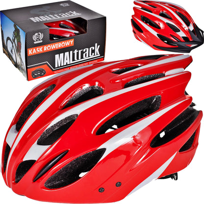 Casca Ciclism IDL, SPORTING FAST RIDER, TEHNOLOGIA Double-shell ce asigura Durabilitate si Siguranta, Echipata cu 26 de ORIFICII de ventilatie pentru o respiratie corecta a scalpului, Pariati pe confort si bucurati-va de plimbari indraznete, Rosu-Negru