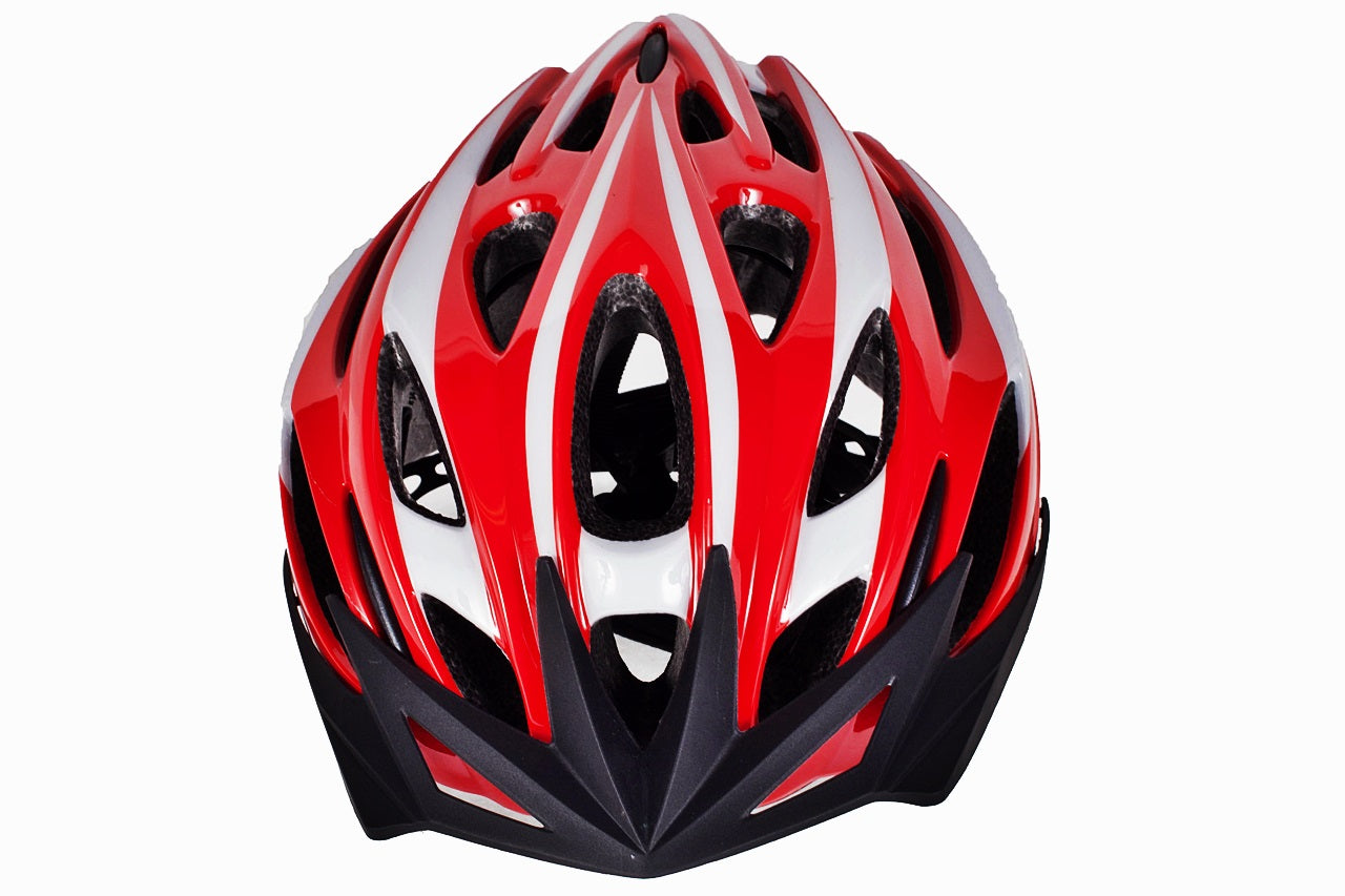 Casca Ciclism IDL, SPORTING FAST RIDER, TEHNOLOGIA Double-shell ce asigura Durabilitate si Siguranta, Echipata cu 26 de ORIFICII de ventilatie pentru o respiratie corecta a scalpului, Pariati pe confort si bucurati-va de plimbari indraznete, Rosu-Negru