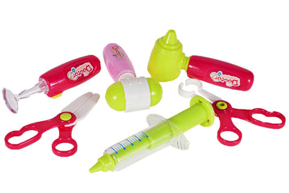 Centru de activitati Mica Asistenta , Model interactiv cu diverse accesorii medicale si instrumente ce garanteaza ore de distractie si amuzament ,Culoare Roz