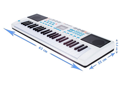 Orga muzicala ELECTRONICA cu Microfon idealSTORE, Beat Song, Dimensiuni 63.0 x 22.0 x 5.5 cm, Echipata cu 49 de clape cu conector USB,, Accesorizata cu o multime de functii multimedia