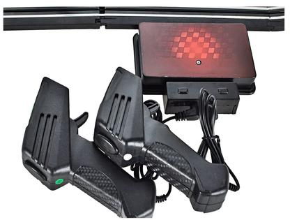 Pista de Curse Electrica Racing Formula 1 idealSTORE, Include 2 Masini Controlate, 2 Telecomenzi, Lungime Pista 388 cm, Decoratiuni Benzi, Semnalizare, Sustine Dezvoltarea Imaginatiei