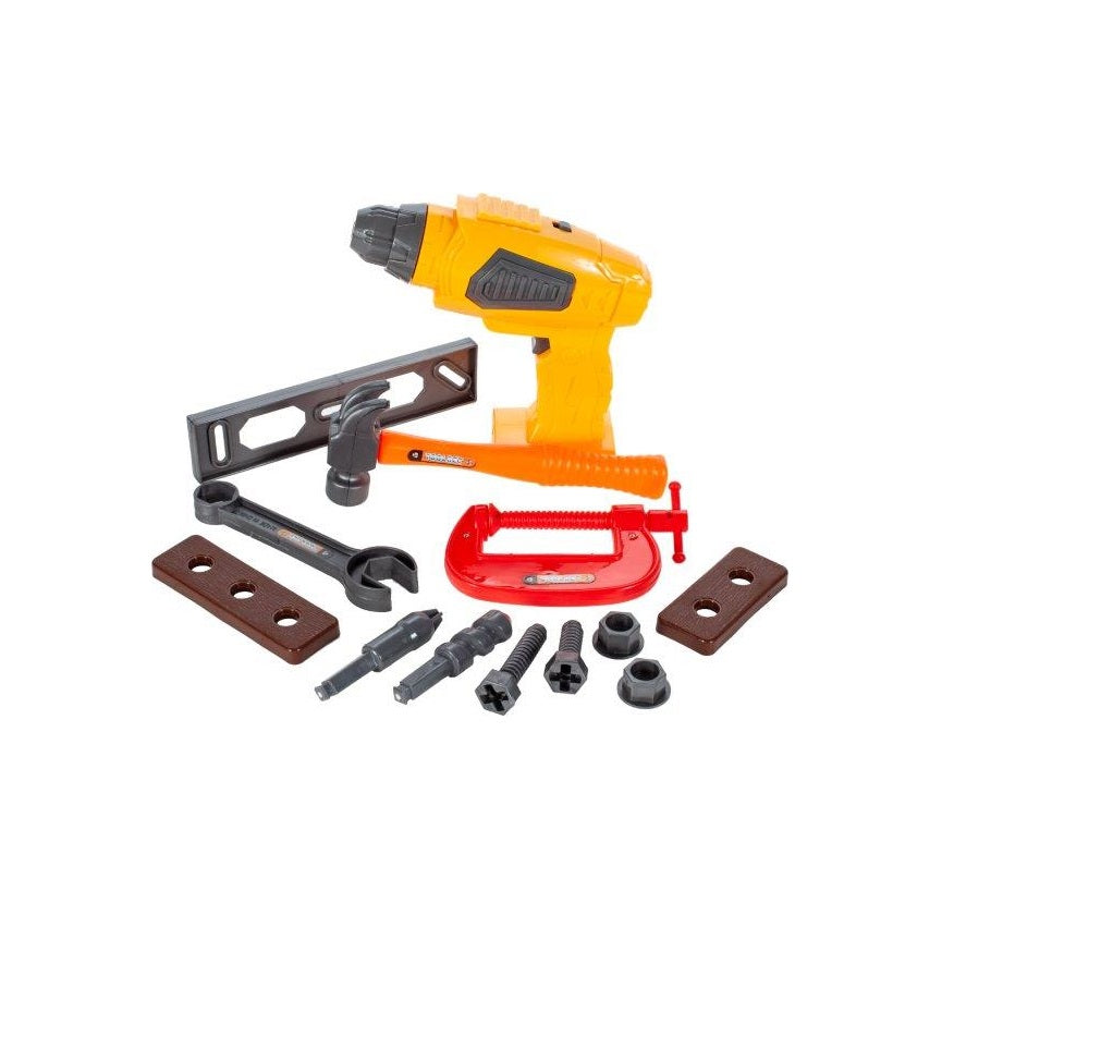 Valiza cu scule idealStore AllTools, cu Filetanta electrica, Chei si accesorii, impreuna cu o valiza de depozitare, dezvolta Abilitati, Creatie si Imaginatie