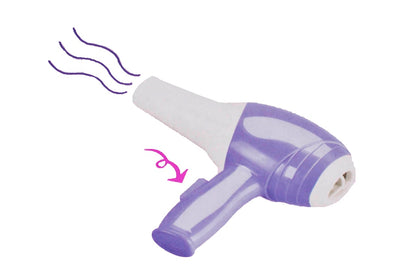 Masuta de Make-Up cu Scaunel idealSTORE PURPLE Glamour Dresser, Dimensiuni 40 x 30 x 69 cm, Echipata cu iesire MP3, Accesorizata cu elemente simbolice glamour, Efecte sonore su luminoase, Mov-Alb