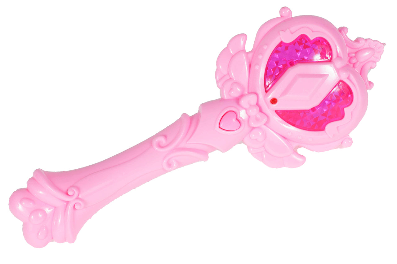 Masuta de Make-Up cu Scaunel idealSTORE PURPLE Glamour Dresser, Dimensiuni 40 x 30 x 69 cm, Echipata cu iesire MP3, Accesorizata cu elemente simbolice glamour, Efecte sonore su luminoase, Mov-Alb