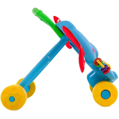 Premergator interactiv IDL Elefantelul Jucaus ce ajuta la invatarea primilor pasi, dezvolta abilitatile manuale, coordoneaza miscarea, dezvolta simturile, Cu sunete si lumini, Alcatuit din elemente simbolice, Culoare-Albastru