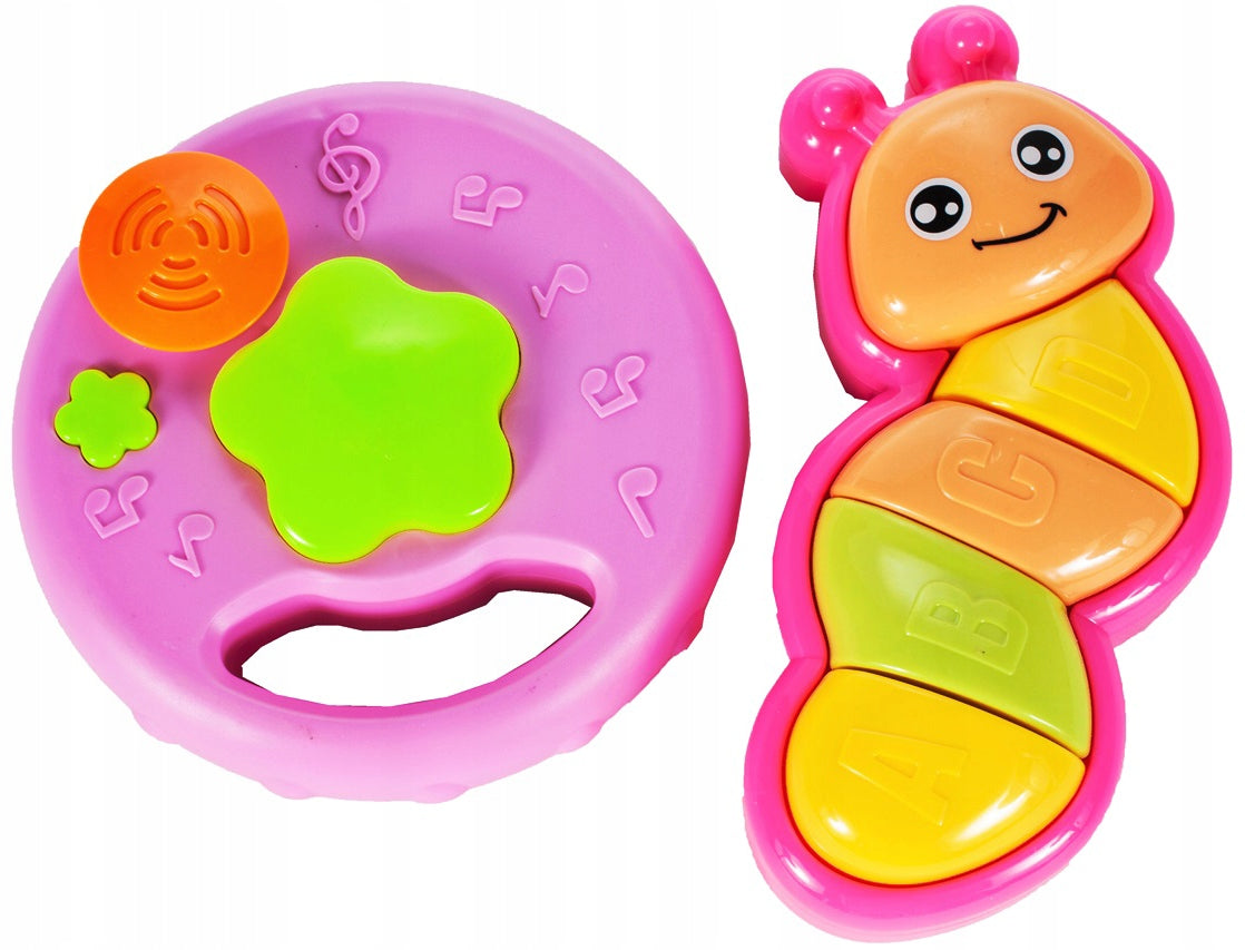 Centru de activitati INTERACTIV Masuta Buclucasa, Echipata cu diverse Elemente Educationale, Sunete si jocuri de lumini cu Rol in Dezvoltarea Psihomotorie a micutilor, Roz