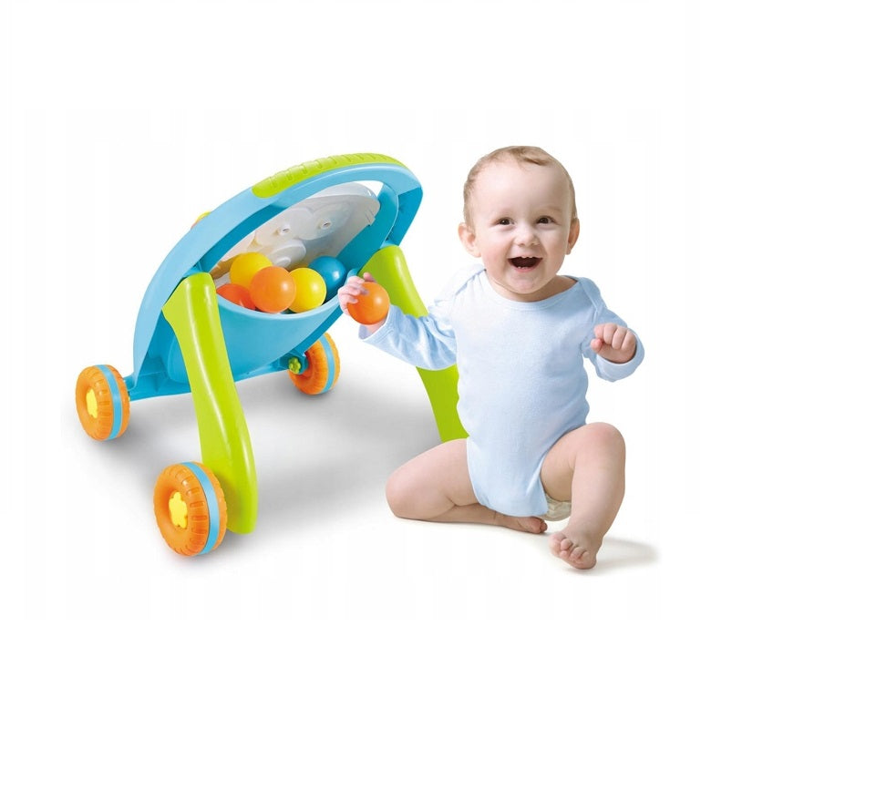 Premergator interactiv IDL Primii pasi - SWEET LOLIPOP, ajuta la coordonarea ochi-mana-sunet, diversitate de accesorii simbolice care asigura distractia celor mici, Diverse activitati in limba engleza, Functionalitate pe baterii, Culoare- albastru