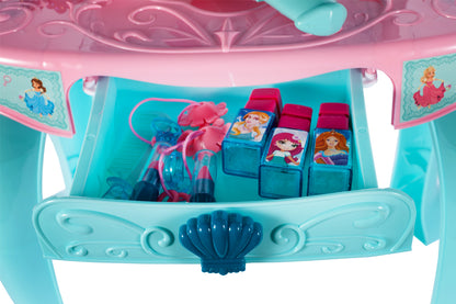 Masuta de Make-Up pentru fetite cu sertar, calitate premium cu lumini si sunete, include uscator de par cu sunet, multiple accesorii 74 CM