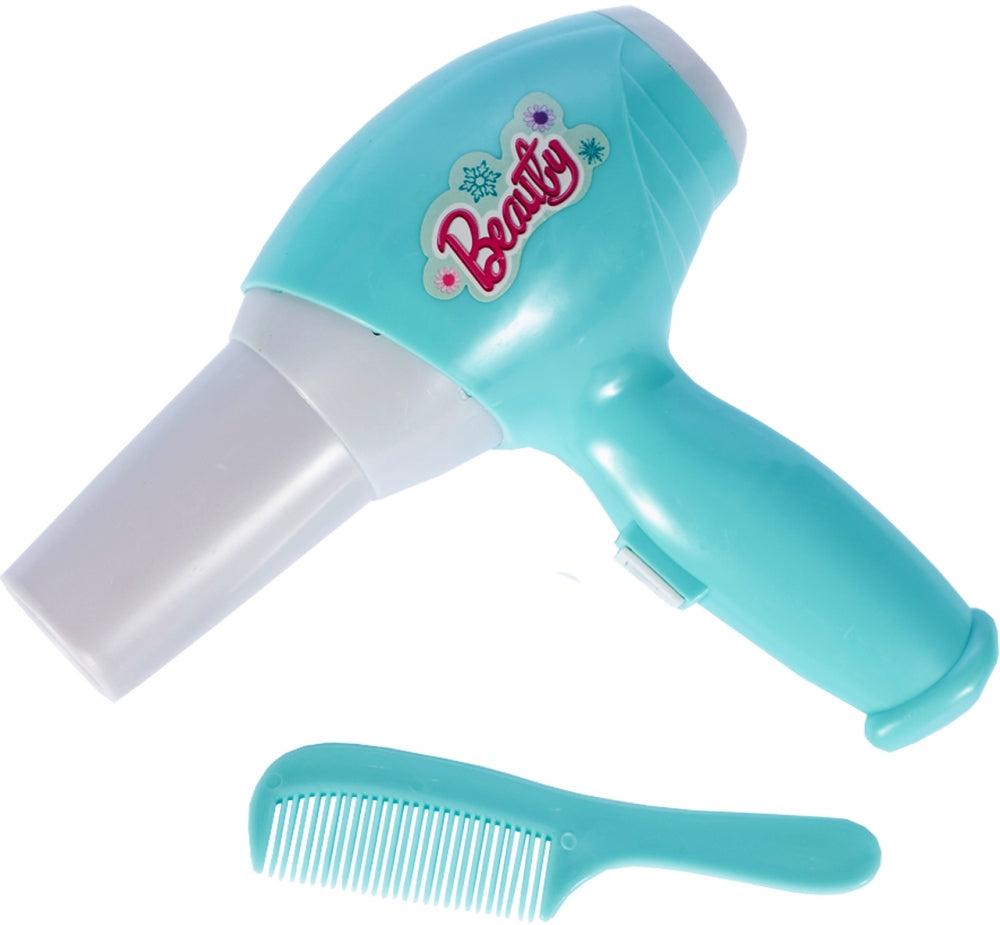 Masuta de Make-Up pentru fetite cu sertar, calitate premium cu lumini si sunete, include uscator de par cu sunet, multiple accesorii 74 CM