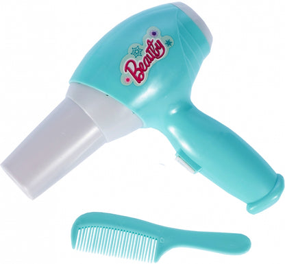 Masuta de Make-Up pentru fetite cu sertar, calitate premium cu lumini si sunete, include uscator de par cu sunet, multiple accesorii 74 CM