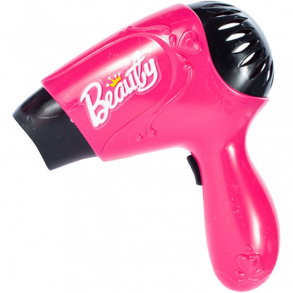 Set complet de Styling pentru fete idealSTORE, BEAUTY FASHION BARBER, Echipat cu 13 accesorii simbolice ce vor difersifica distractia, Kitul sustine invatarea echipamentelor de coafura si a abilitatilor motorii