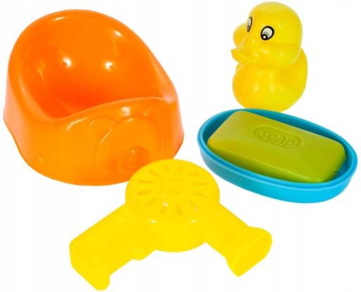 Cada Pentru Papusi Sweet BathTub idealStore, Dimensiuni 40 x 25 x 8 cm, Accesorii Incluse