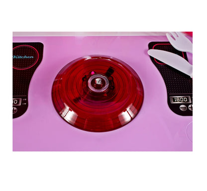 Bucatarie Multifunctionala pentru copii Candy JUNIOR CHEF, Inaltime 87 cm, Echipata cu accesorii simbolice, Reprezinta o parte integranta a echipamentului fiecarui tanar bucatar