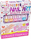 Kit unghii idealSTORE NAIL ART, Dimensiuni pachet 23 x 5 x 29 cm, Include OJE, Autocolante, Sclipici colorate, Un set de infrumusetare ideal pentru micile printese