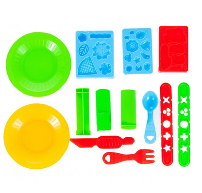 Aparat pentru fabricarea deserturilor idealSTORE Junior Icecream, Dimensiuni 19.5 x 17.5 x 12.5 cm, Dezvolta abilitati artistice, gandirea creativa si imaginatia, Echipat complet cu 8 accesorii specifice