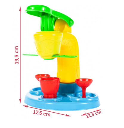 Aparat pentru fabricarea deserturilor idealSTORE Junior Icecream, Dimensiuni 19.5 x 17.5 x 12.5 cm, Dezvolta abilitati artistice, gandirea creativa si imaginatia, Echipat complet cu 8 accesorii specifice