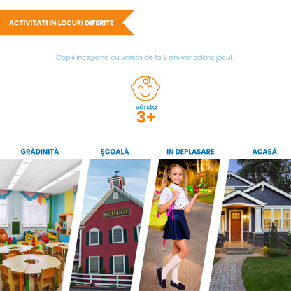 Set Inteligent de Constructie Magnetic IdealSTORE The World of Blocks 3D, dezvolta imaginatia si abilitatile mortice, numeroase posibilitati de construit, Educativ-Creativ, jucarie STEM, include 70 de piese multicolore