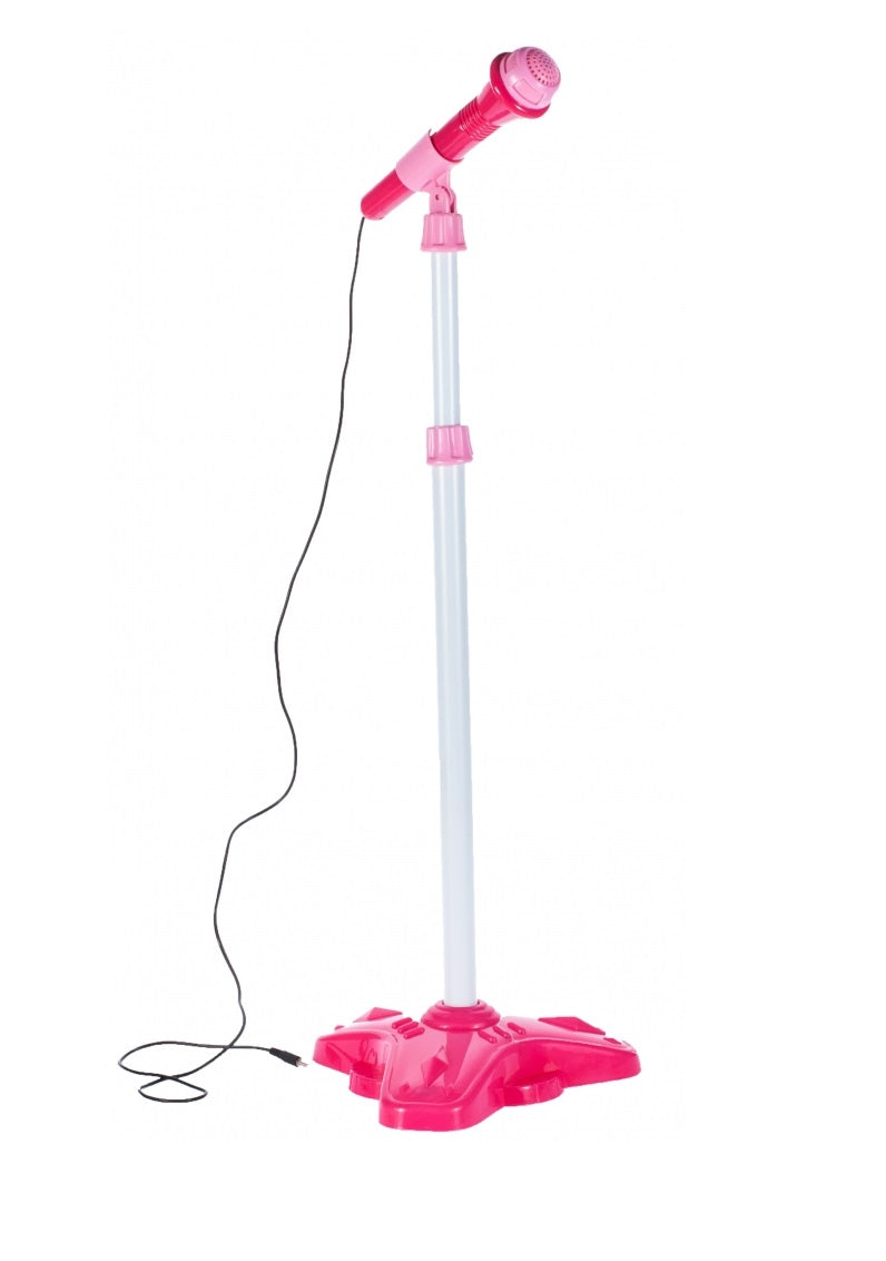 Chitara cu Amplificator si Microfon idealstore rock party pink Echipata cu 6 corzi metalice, Control volum, Sustine propriul concert insotit de lumini intermitente