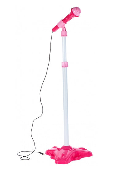 Chitara cu Amplificator si Microfon idealstore rock party pink Echipata cu 6 corzi metalice, Control volum, Sustine propriul concert insotit de lumini intermitente