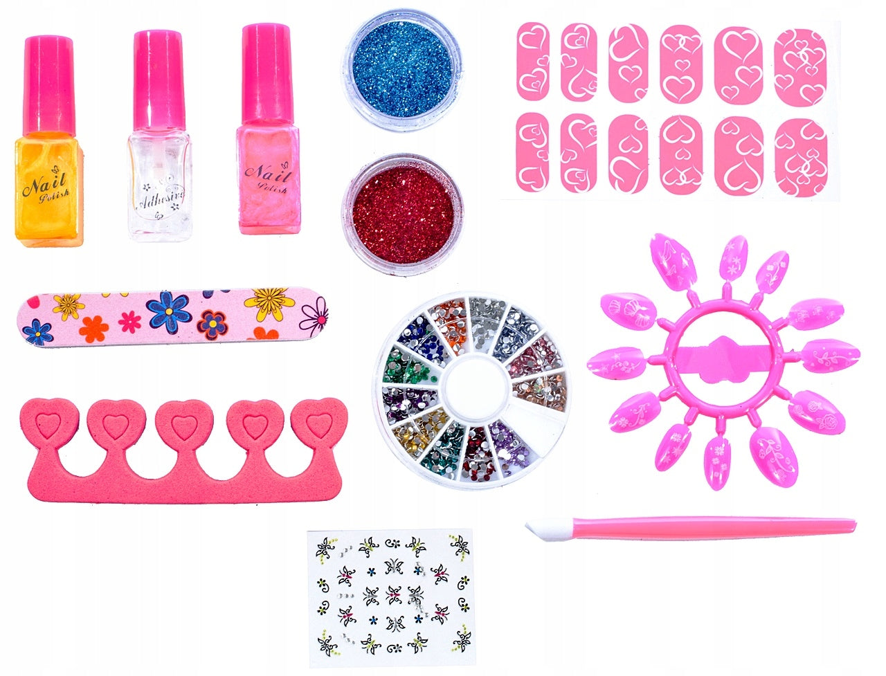 Set complet ingrijire unghii cu lampa idealSTORE Fashion Manicure, Dimensiuni 8 x 15 x 10 cm, Include accesorii specifice pentru o manichiura cool