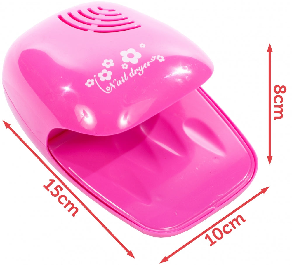 Set complet ingrijire unghii cu lampa idealSTORE Fashion Manicure, Dimensiuni 8 x 15 x 10 cm, Include accesorii specifice pentru o manichiura cool