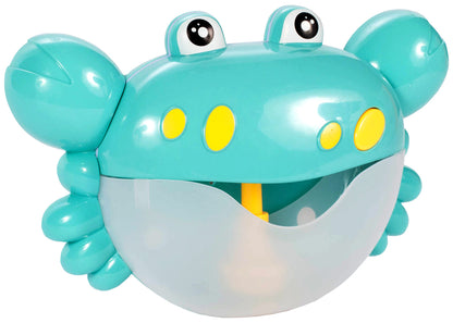 Jucarie de baie Bubble Krab Blue ideaSTORE, Efecte sonore, Dimensiuni 24 x 8 x 15 cm, Include ventuza pentru prindere si recipient pentru depozitarea lichidului, Asigura o baie distractiva si linistita