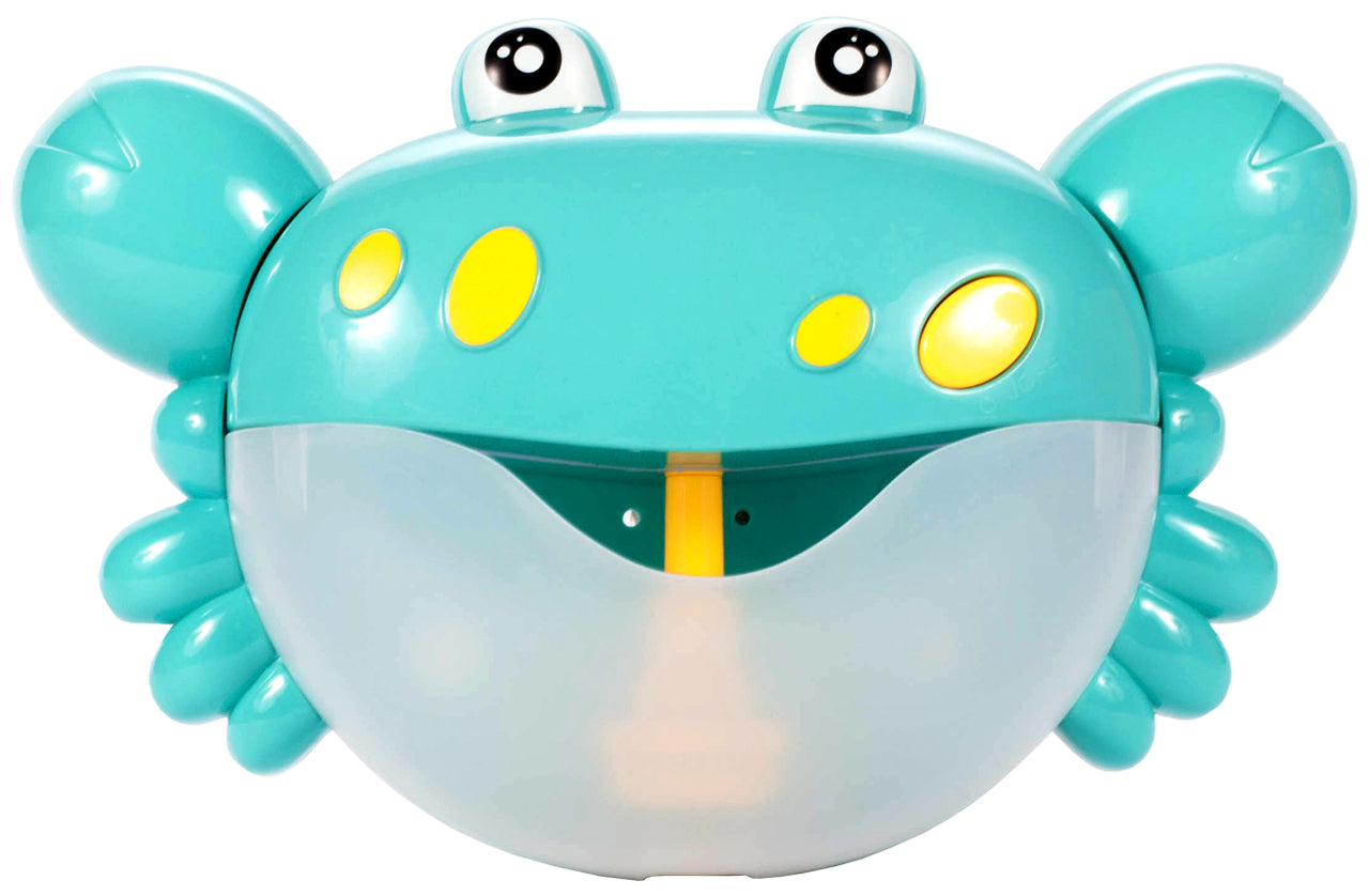 Jucarie de baie Bubble Krab Blue ideaSTORE, Efecte sonore, Dimensiuni 24 x 8 x 15 cm, Include ventuza pentru prindere si recipient pentru depozitarea lichidului, Asigura o baie distractiva si linistita