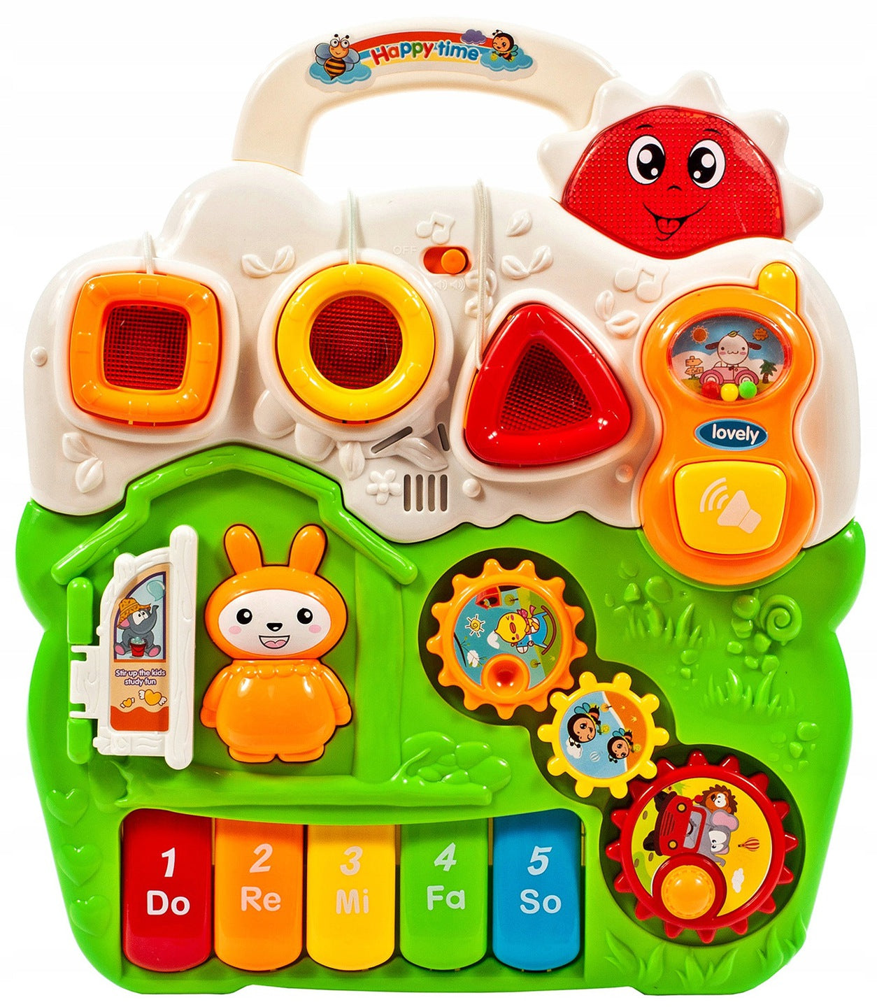 Premergator Interactiv BAMBI KIDS WALKER 2019, Echipat cu Panou Educativ detasabil, Activitati in limba engleza, Sunete si lumini, Sprijina dezvoltarea lingvistica si motorie a unui bebelus, Este un bun ajutor in invatarea mersului independent, Portocaliu