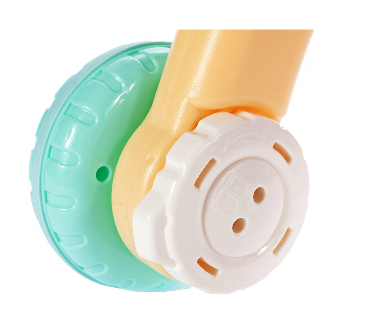 Premergator Interactiv BAMBI KIDS WALKER 2019, Echipat cu Panou Educativ detasabil, Activitati in limba engleza, Sunete si lumini, Sprijina dezvoltarea lingvistica si motorie a unui bebelus, Turcoaz