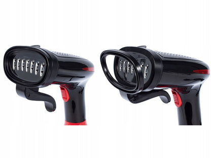 Fier de calcat vertical cu aburi IdealStore, 7 in 1, Putere 1500w, calca, reimprospateaza, netezeste, scapa de mirosuri, Protectie la supraincalzire, Negru