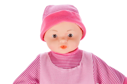 Set Papusa bebelus idealSTORE doll Babygirl, Echipata cu accesorii tematice pentru jocul de rol, Ajuta la dezvoltarea personala