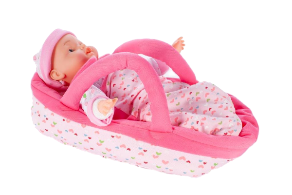 Set Papusa bebelus idealSTORE doll Babyboy, Echipat cu accesorii tematice pentru jocul de rol, Ajuta la dezvoltarea personala