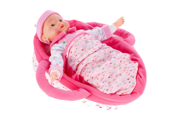 Set Papusa bebelus idealSTORE doll Babyboy, Echipat cu accesorii tematice pentru jocul de rol, Ajuta la dezvoltarea personala