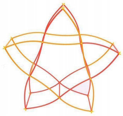 Set De Constructie Din Paie Magic Pieces idealStore, 400 elemente, Materiale Flexibile si Rezistente, Usor de Modelat, Joc Educativ si Creativ Multicolor