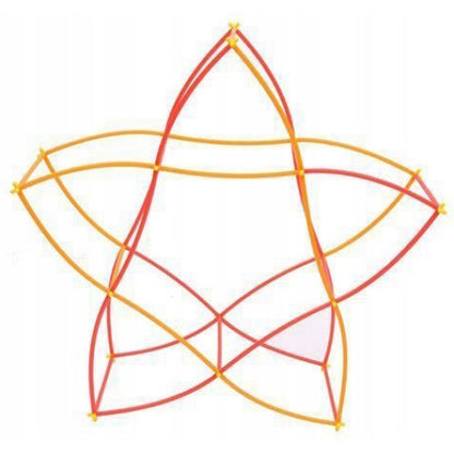 Set De Constructie Din Paie Magic Pieces idealStore, 400 elemente, Materiale Flexibile si Rezistente, Usor de Modelat, Joc Educativ si Creativ Multicolor