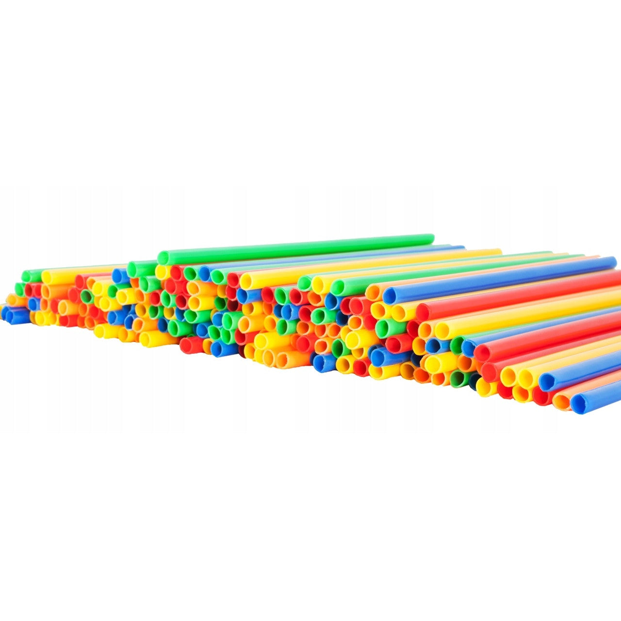 Set De Constructie Din Paie Magic Pieces idealStore, 400 elemente, Materiale Flexibile si Rezistente, Usor de Modelat, Joc Educativ si Creativ Multicolor