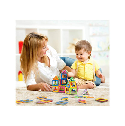 Set Inteligent de constructie MAGNETIC CONSTRUCTION idealSTORE, Include 106 de piese Multicolore, Posibilitatea de forme nelimitate, Educativ-Creativ, Magneti Neodim, Dezvolta abilitati motrice