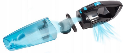 Aspirator Multifunctional Portabil Turbo Cleaning idealSTORE, Putere 80W, Capacitate recipient Praf 0.5L, Include Perie rotunda, Adaptor, Lampa de control, Varf din cauciuc pentru lichide, Usor de Utilizat