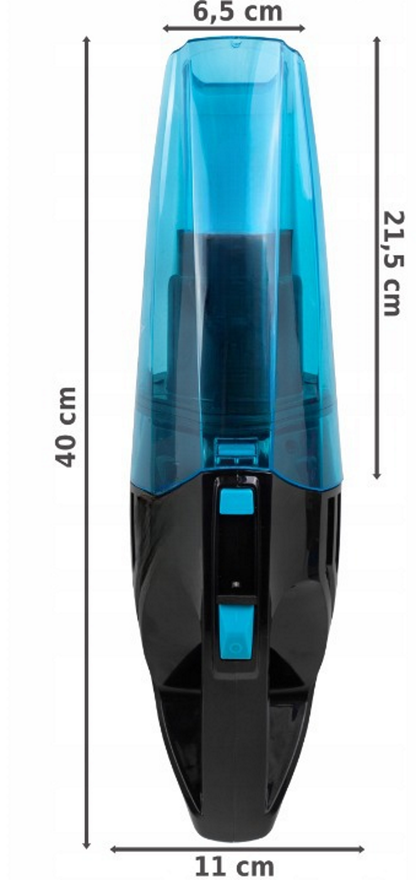 Aspirator Multifunctional Portabil Turbo Cleaning idealSTORE, Putere 80W, Capacitate recipient Praf 0.5L, Include Perie rotunda, Adaptor, Lampa de control, Varf din cauciuc pentru lichide, Usor de Utilizat